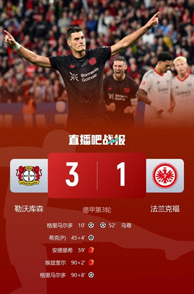 关于窗口期体能课后,勒沃库森刷新队史纪录备战德甲,管理层满意,心理建设被强调的信息九游官网入口